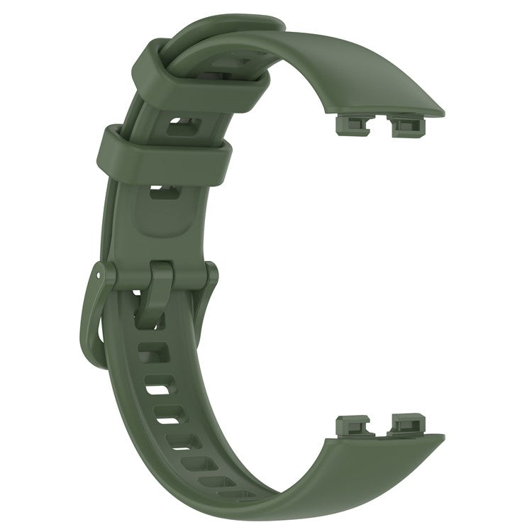 For Huawei Band 8 / Band 8 NFC / Band 9 / Band 9 NFC Silicone Watch Bands Waterproof Sport Watchband Strap - Dark Green