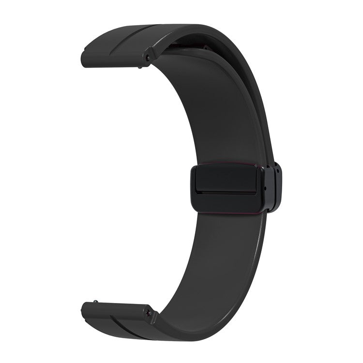 For Keep B4 / Huawei Watch Fit Mini 16mm Silicone Band Replacement Watch Strap, Black Folding Buckle - Black