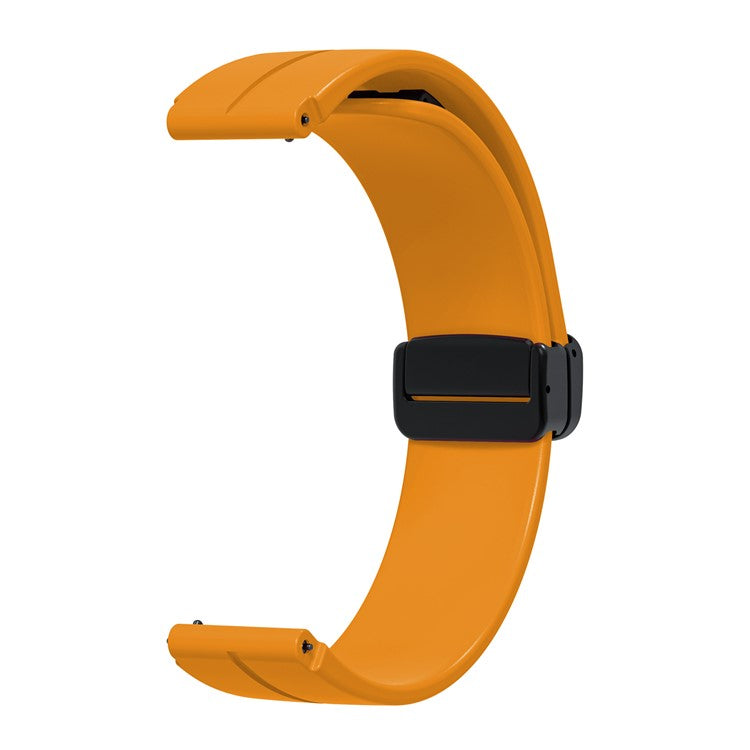For Keep B4 / Huawei Watch Fit Mini 16mm Silicone Band Replacement Watch Strap, Black Folding Buckle - Yellow