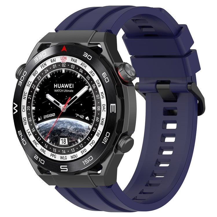 Watch Band for Huawei Watch Ultimate / Watch 3 / Watch 3 Pro , Silicone Replacement Straps with Extension Strap - Midnight Blue