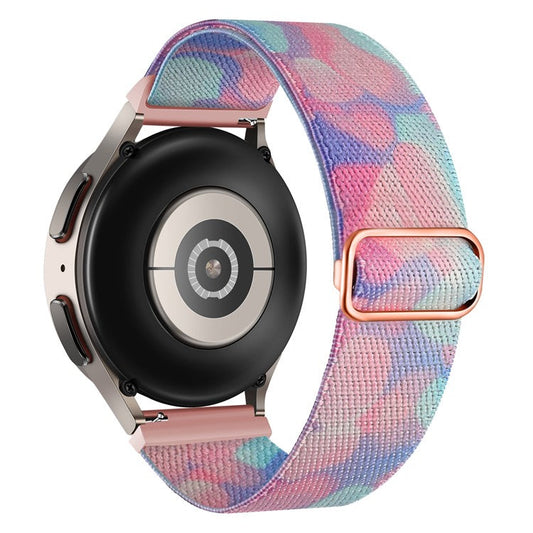 Pattern Watch Band for Coros Apex Pro / Apex 46mm , 22mm Nylon Braided Strap Replacement - Aqueous Fluid