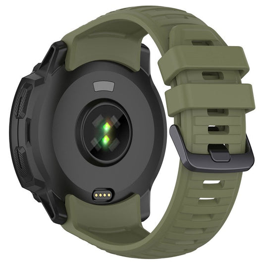Sports Watch Band for Garmin Instinct 2X , 22mm Replacement Silicone Strap - Jungle Green