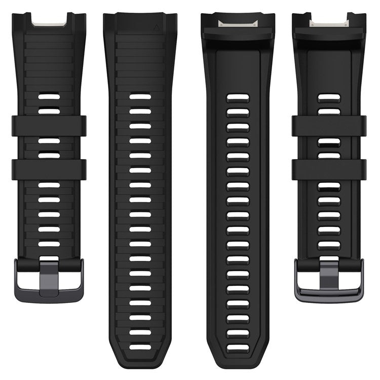 For Garmin Instinct 2X Adjustable Silicone Watch Band Replacement Wrist Strap - Black