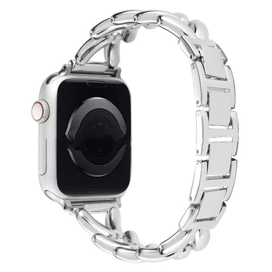Watch Strap for Apple Watch Series 10 42mm / 9 8 7 41mm / SE (2023) SE (2022) SE 6 5 4 40mm / 3 2 1 38mm Metal Alloy Watch Band - Silver