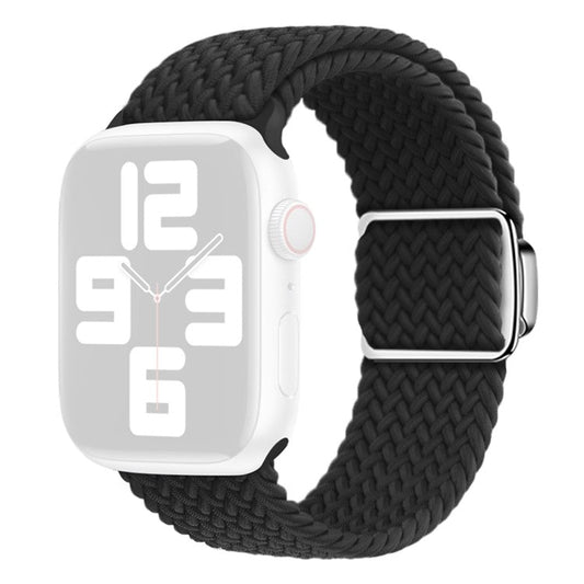 Watch Strap for Apple Watch Series 10 42mm / 9 8 7 41mm / SE (2023) SE (2022) SE 6 5 4 40mm / 3 2 1 38mm Magnetic Buckle Watch Band - Black