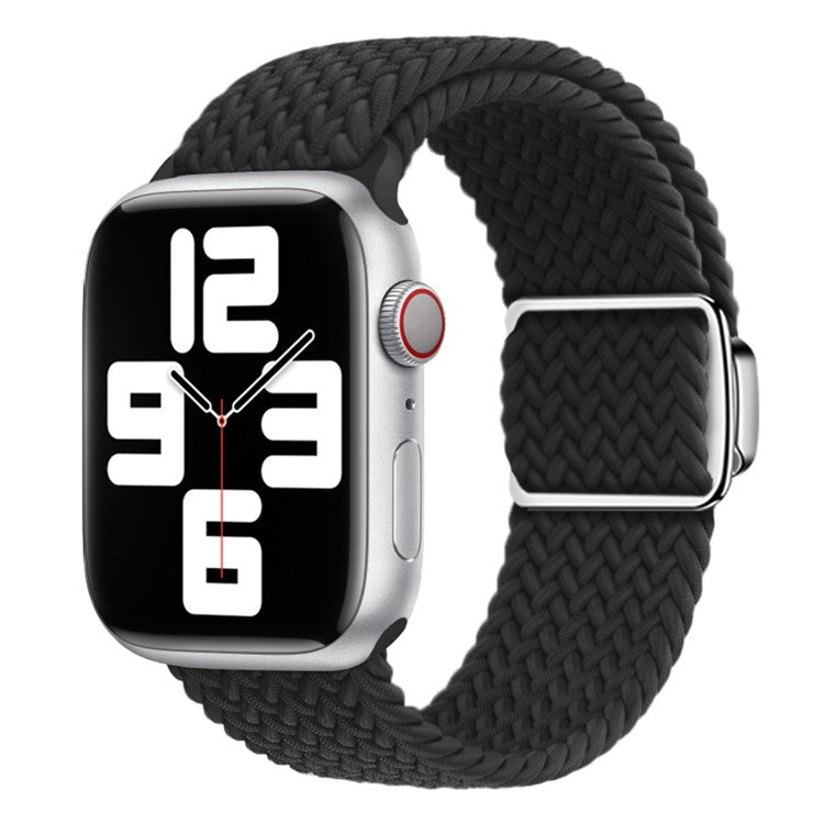 Watch Strap for Apple Watch Series 10 42mm / 9 8 7 41mm / SE (2023) SE (2022) SE 6 5 4 40mm / 3 2 1 38mm Magnetic Buckle Watch Band - Black