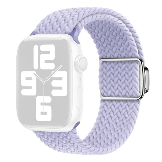 Watch Strap for Apple Watch Series 10 42mm / 9 8 7 41mm / SE (2023) SE (2022) SE 6 5 4 40mm / 3 2 1 38mm Magnetic Buckle Watch Band - Purple