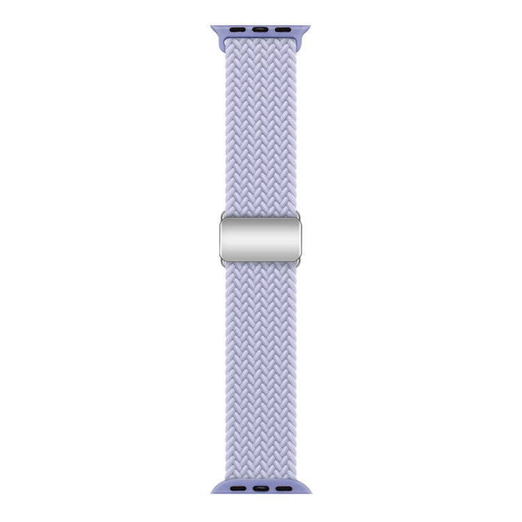 Watch Strap for Apple Watch Series 10 42mm / 9 8 7 41mm / SE (2023) SE (2022) SE 6 5 4 40mm / 3 2 1 38mm Magnetic Buckle Watch Band - Purple