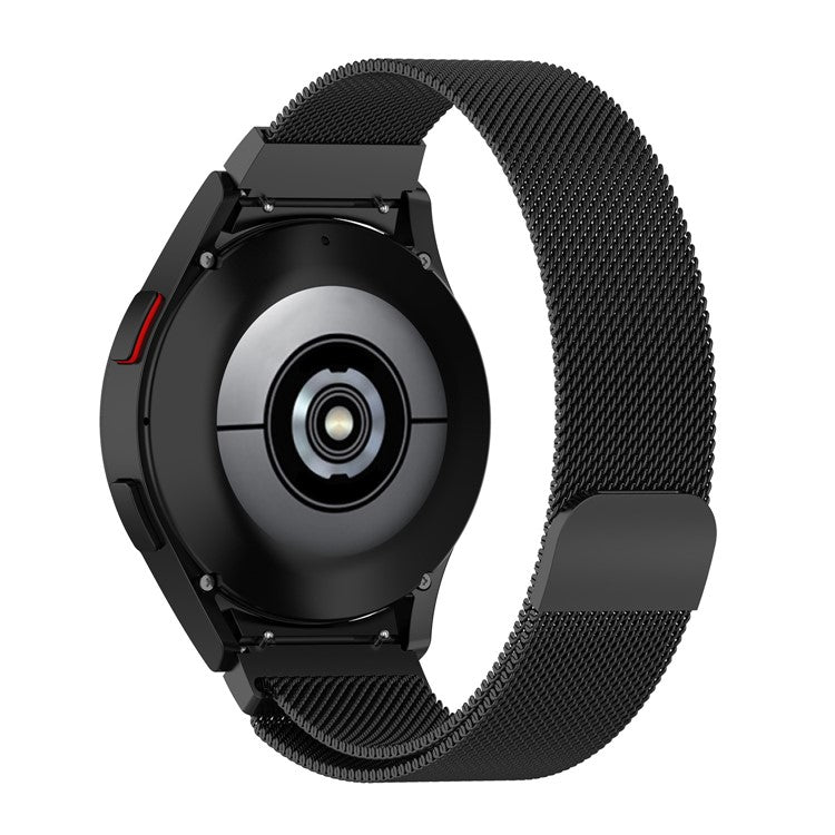 Metal Band for Samsung Galaxy Watch6 / Watch6 Classic / Watch 5 / Watch 5 Pro / Watch4 Milanese Watch Strap - Black