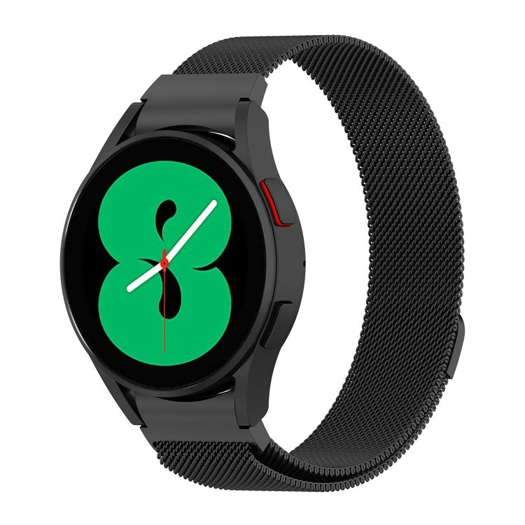 Metal Band for Samsung Galaxy Watch6 / Watch6 Classic / Watch 5 / Watch 5 Pro / Watch4 Milanese Watch Strap - Black