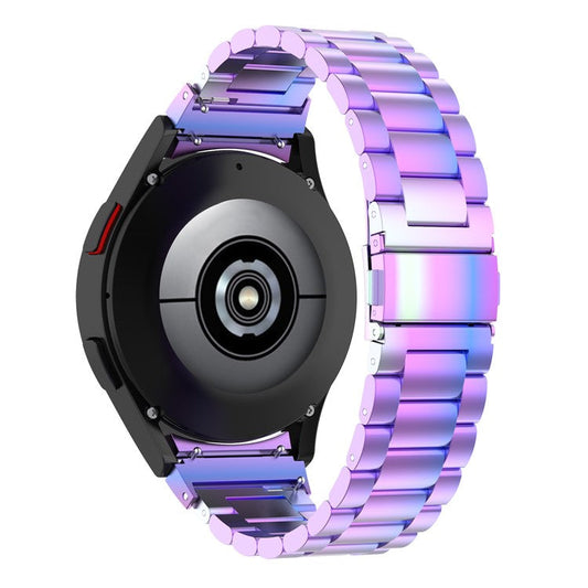 Stainless Steel Band for Samsung Galaxy Watch6 / Watch6 Classic / Watch 5 / Watch4 3-Bead Watch Strap 3-Bead Watch Strap - Multi-Color
