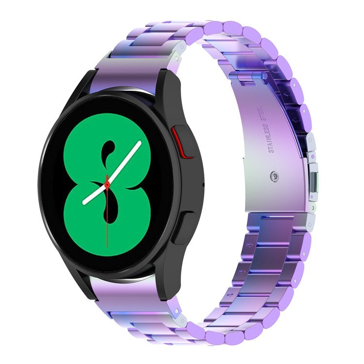 Stainless Steel Band for Samsung Galaxy Watch6 / Watch6 Classic / Watch 5 / Watch4 3-Bead Watch Strap 3-Bead Watch Strap - Multi-Color