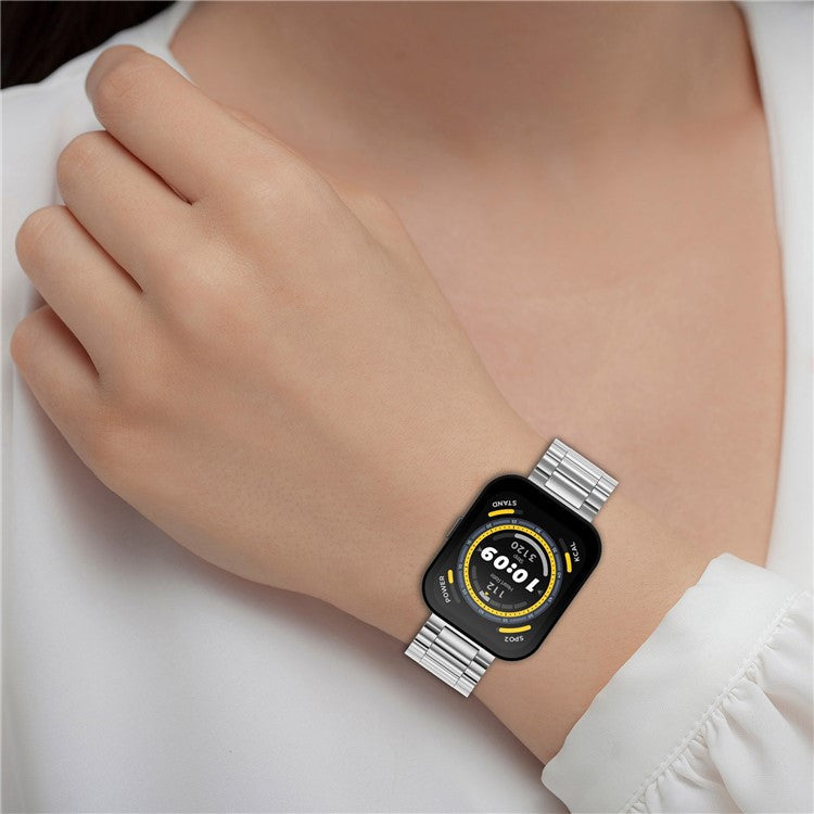 For Huami Amazfit Bip 5 / GTR 4 / GTR 3 / GTR 2 Stainless Steel Watch Strap Replacement 22mm Watch Band with Classic Buckle - Gold
