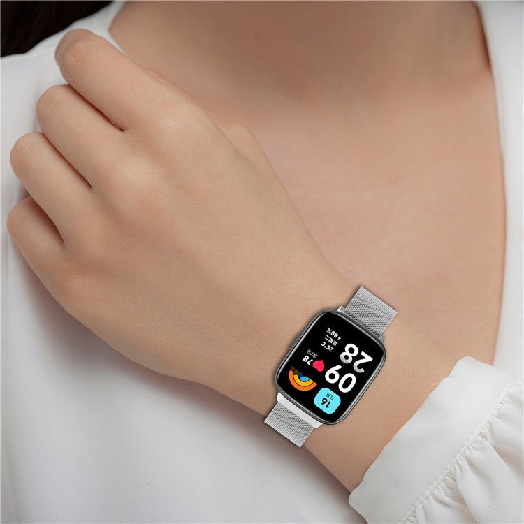 For Xiaomi Redmi Watch 3 Active / Watch 3 Lite Metal Replacement Band Magnetic Milanese Watch Strap - Colorful