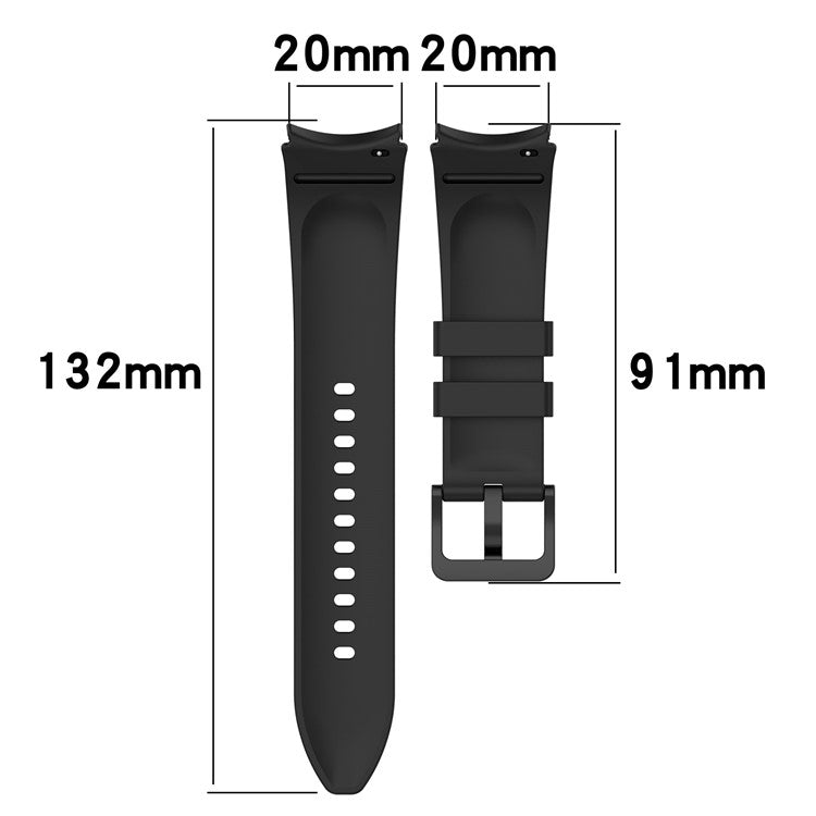 For Samsung Galaxy Watch FE 40mm / Watch6 40mm / 44mm / Watch6 Classic 43mm / 47mm Silicone Watch Band Strap with Colorful Buckle - Pink