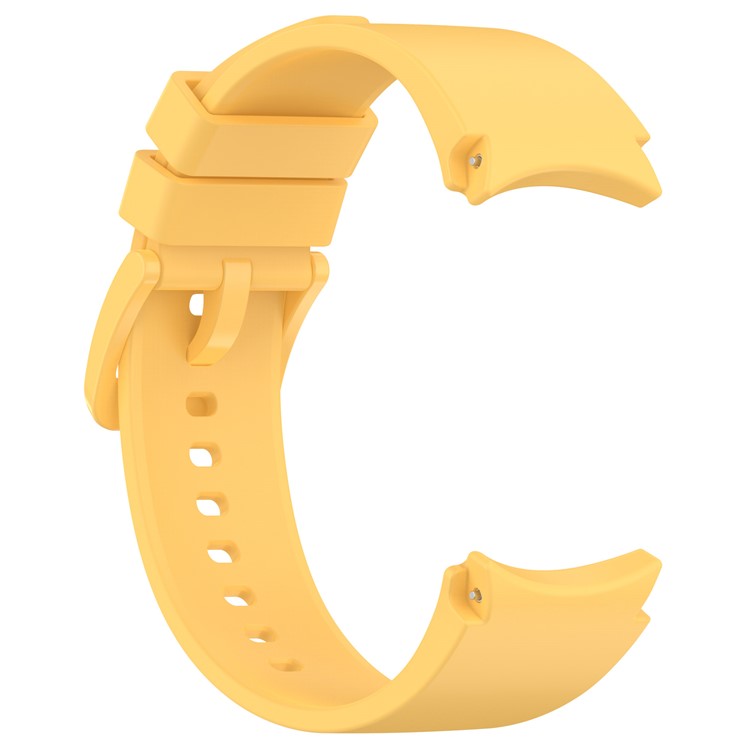 For Samsung Galaxy Watch FE 40mm / Watch6 40mm / 44mm / Watch6 Classic 43mm / 47mm Silicone Watch Band Strap with Colorful Buckle - Yellow