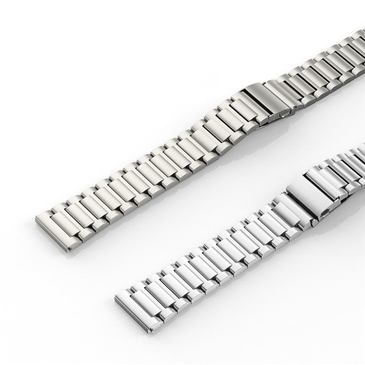 For Huawei Watch 4 / Watch 4 Pro / Samsung Galaxy Watch3 45mm / Gear S3 Frontier Flat Buckle Watch Strap 22mm Titanium Alloy Watchband - Titanium Grey