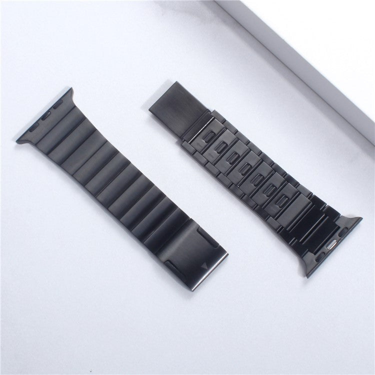 For Apple Watch Series 10 46mm / Ultra 2 Ultra 49mm /  Series 9 8 7 45mm / 6 5 4 SE (2023) SE (2022) SE 44mm / 3 2 1 42mm Magnetic Stainless Steel Watch Strap - Black