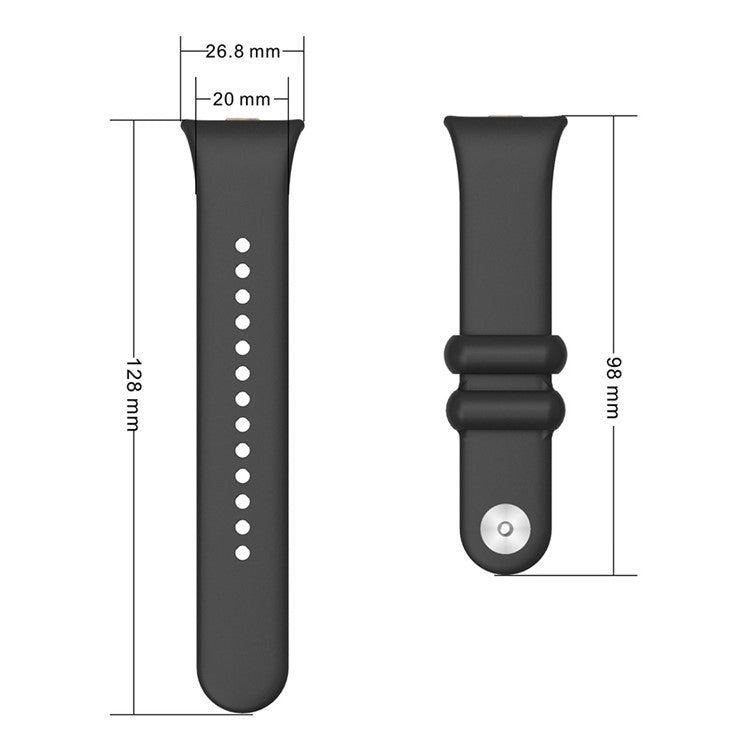 For Xiaomi Smart Band 8 Pro / Redmi Watch 4 Watch Strap Silicone Replacement Wristband - Purple