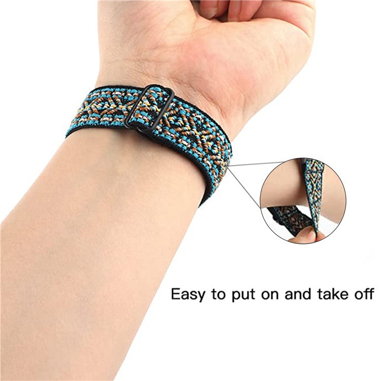 For Xiaomi Redmi Watch 3 Active Nylon Strap with Case Cover Quick Release Elastic Watch Band - Black