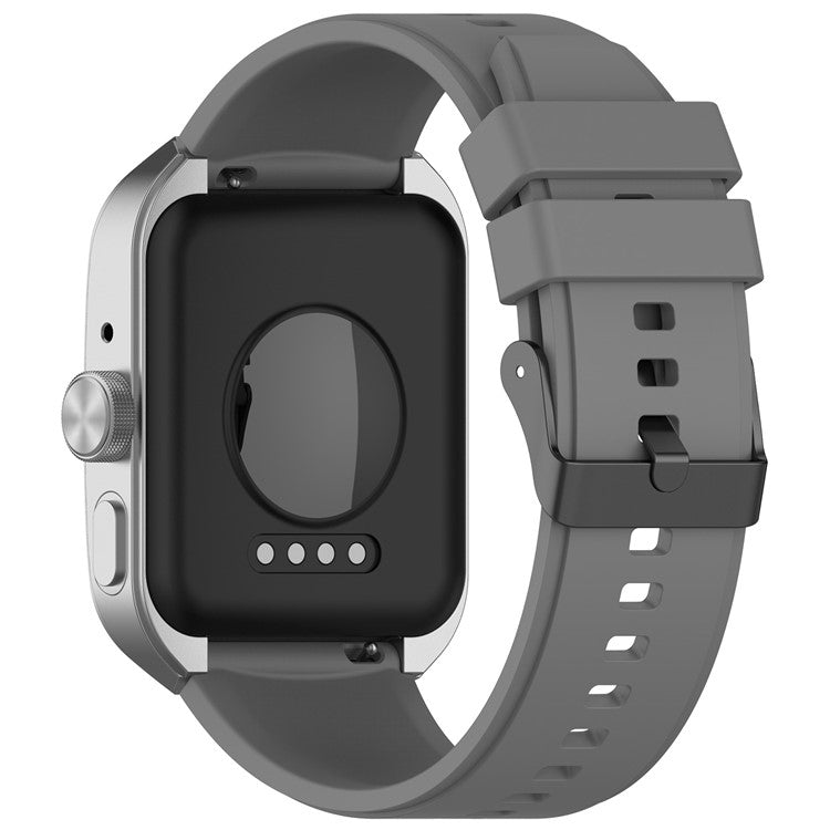 For Oppo Watch 4 Pro Silicone Watch Band 22mm Adjustable Strap - Grey