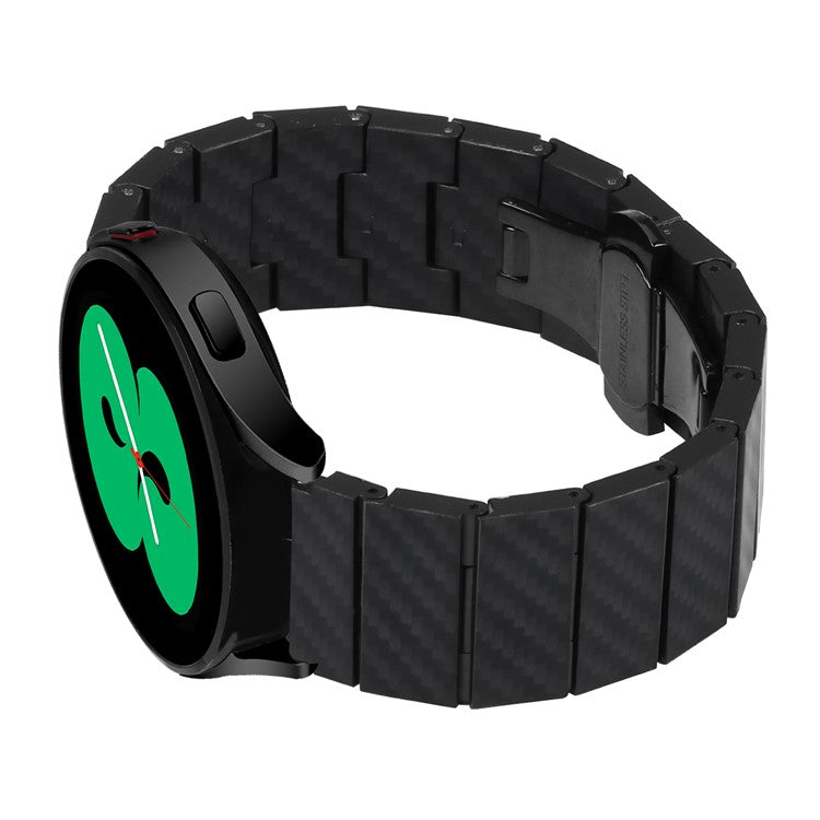For Huami Amazfit Cheetah Pro Metal Watch Band 20mm Carbon Fiber Texture Watch Strap with Connector