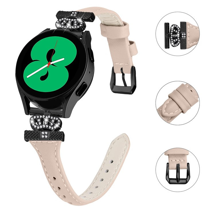 For Huami Amazfit Cheetah Pro 20mm Strap Black Buckle Crown Connector Watch Band - Apricot