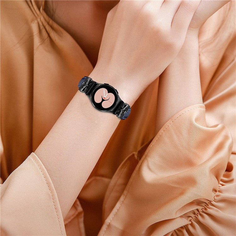 Black Buckle Band for Samsung Galaxy Watch6 44mm / Watch6 Classic 43mm / 47mm Adjustable Watch Strap - Dark Blue