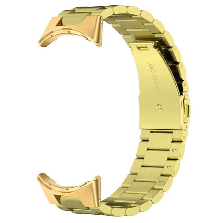 For Google Pixel Watch 3 41mm / Watch 2 / Pixel Watch Stainless Steel Watch Strap Integrate Replacement Watch Band - Gold
