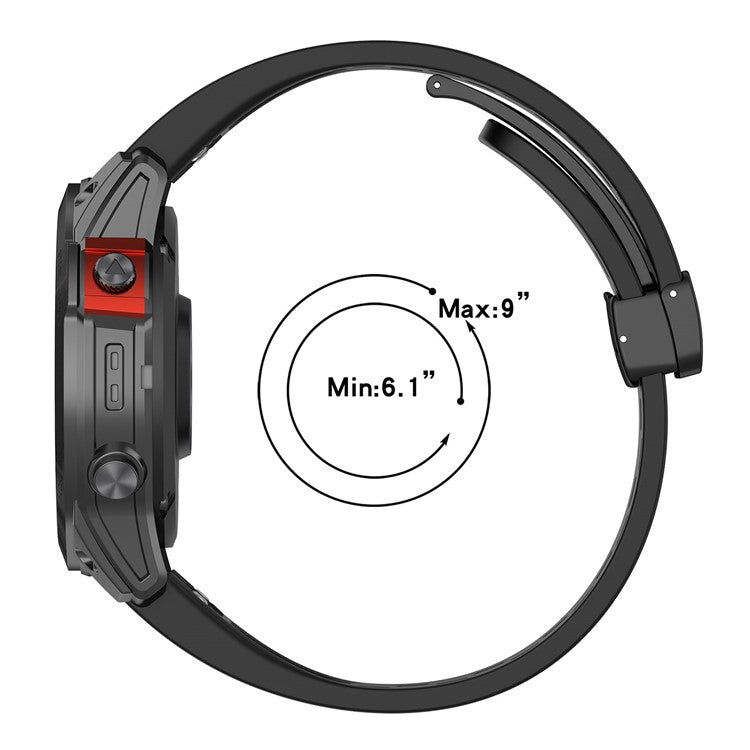 For Garmin Fenix 7S / Instinct 2S / Fenix 6S / Fenix 6S Pro Breathable Strap Folding Buckle 20mm Silicone Watch Band - Purple