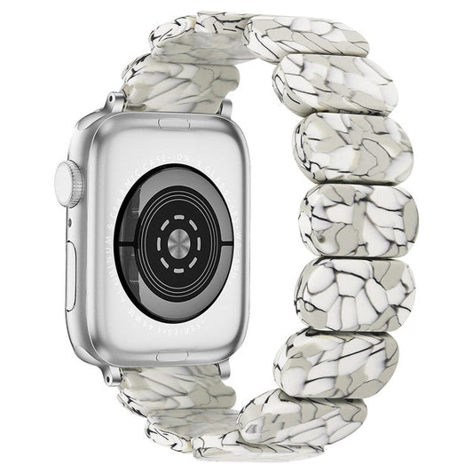 Watch Band for Apple Watch Series 10 46mm / Ultra 2 Ultra 49mm /  Series 9 8 7 45mm / 6 5 4 SE (2023) SE (2022) SE 44mm / 3 2 1 42mm Elastic Resin Strap - Crack