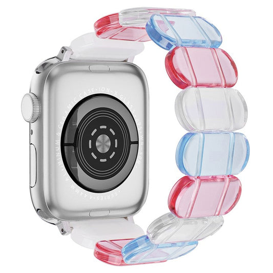 Watch Band for Apple Watch Series 10 46mm / Ultra 2 Ultra 49mm /  Series 9 8 7 45mm / 6 5 4 SE (2023) SE (2022) SE 44mm / 3 2 1 42mm Elastic Resin Strap - Multicolor