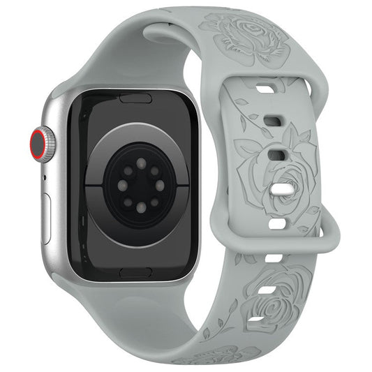 Watch Strap for Apple Watch Series 10 42mm / 9 8 7 41mm / SE (2023) SE (2022) SE 6 5 4 40mm / 3 2 1 38mm Silicone Watch Band - Grey