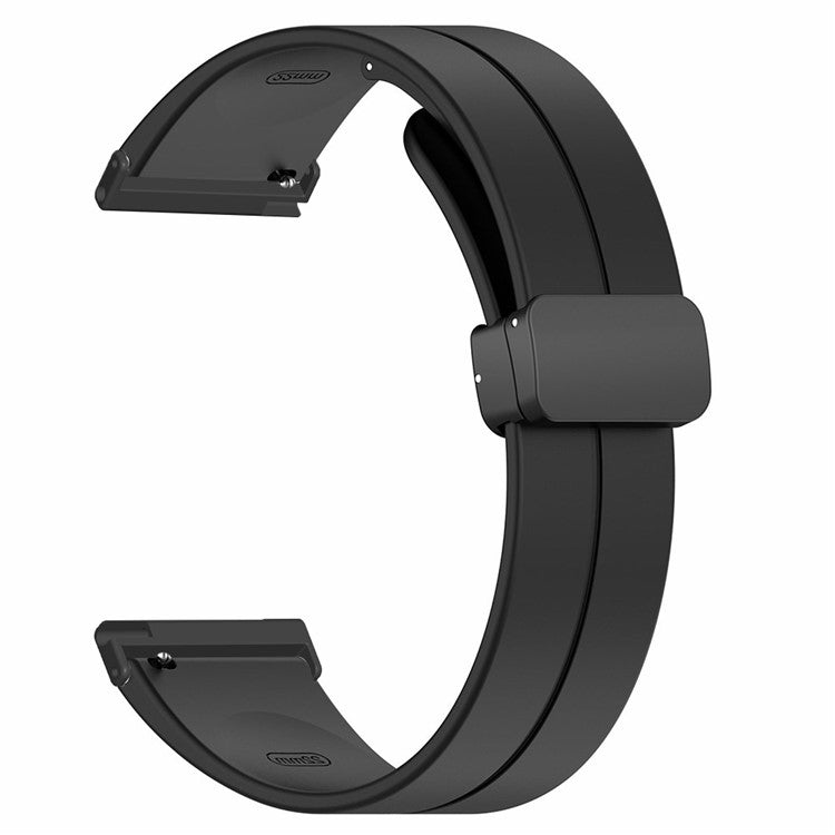 For Suunto Spartan Sport Wrist HR Baro / Suunto 7 Strap 24mm Silicone Watch Band (Thick Spring Bar) - Black