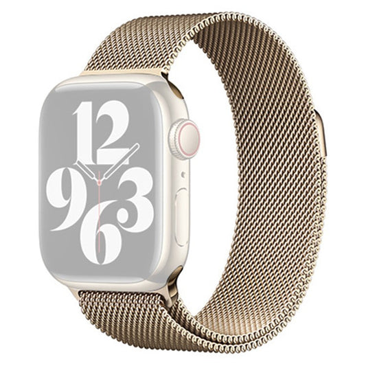 KALEBOL KLB-ML-001 For Apple Watch Series 10 46mm / Ultra 2 Ultra 49mm /  Series 9 8 7 45mm / 6 5 4 SE (2023) SE (2022) SE 44mm / 3 2 1 42mm Watch Strap - Gold