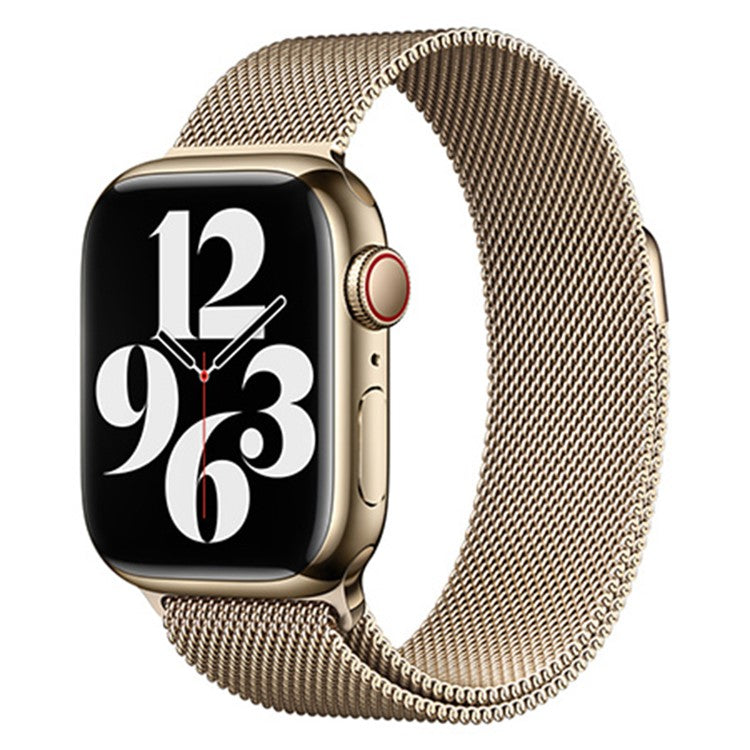 KALEBOL KLB-ML-001 For Apple Watch Series 10 46mm / Ultra 2 Ultra 49mm /  Series 9 8 7 45mm / 6 5 4 SE (2023) SE (2022) SE 44mm / 3 2 1 42mm Watch Strap - Gold