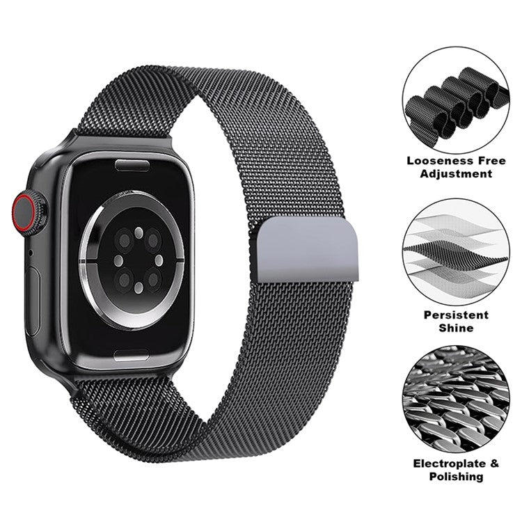 KALEBOL KLB-ML-001 For Apple Watch Series 10 46mm / Ultra 2 Ultra 49mm /  Series 9 8 7 45mm / 6 5 4 SE (2023) SE (2022) SE 44mm / 3 2 1 42mm Watch Strap - Gold