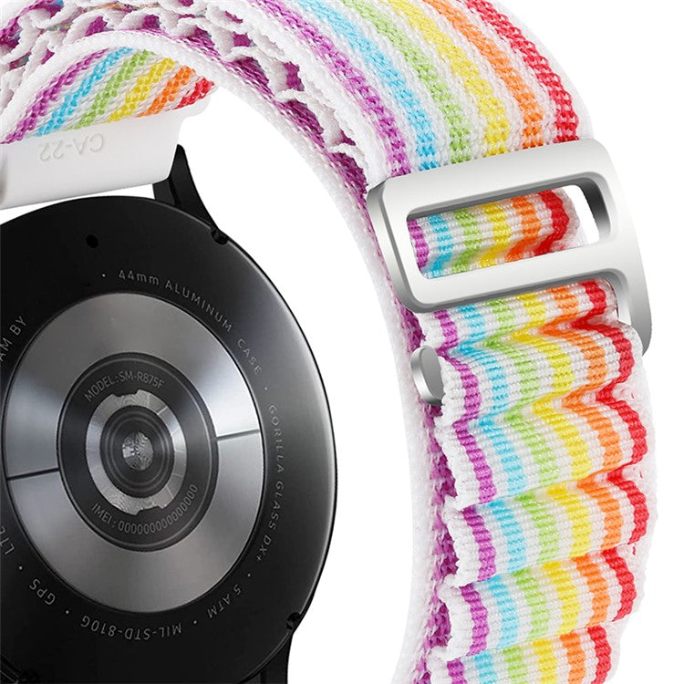 For Huawei / Samsung / Huami Amazfit GTS 4 / 3 / 2 / 1 / mini Watch Band Universal 20mm Nylon Wrist Strap - Black