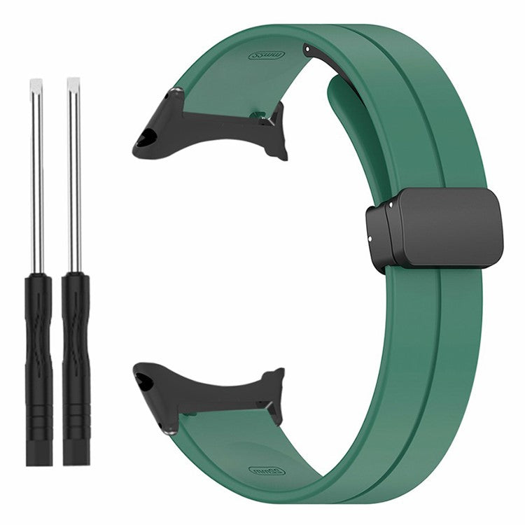 For Suunto Core Silicone Watch Bands Magnetic Buckle 22mm Strap Replacement - Army Green