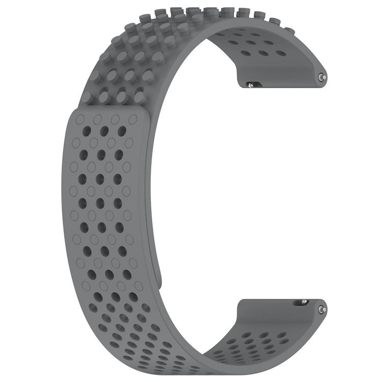For Huami Amazfit GTR 4 46mm / Garmin Forerunner 255 / Huawei Watch 3 Pro Watch Strap 22mm Silicone Watch Band - Grey
