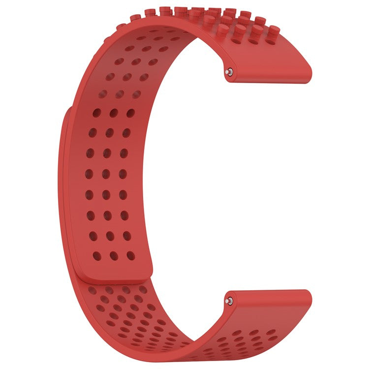 For Huami Amazfit GTR 4 46mm / Garmin Forerunner 255 / Huawei Watch 3 Pro Watch Strap 22mm Silicone Watch Band - Red