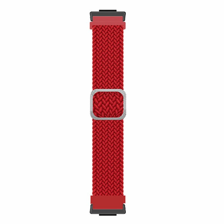 For Huawei Watch Fit 2 Adjustable Watch Strap Braided Elastic Wristband - Red