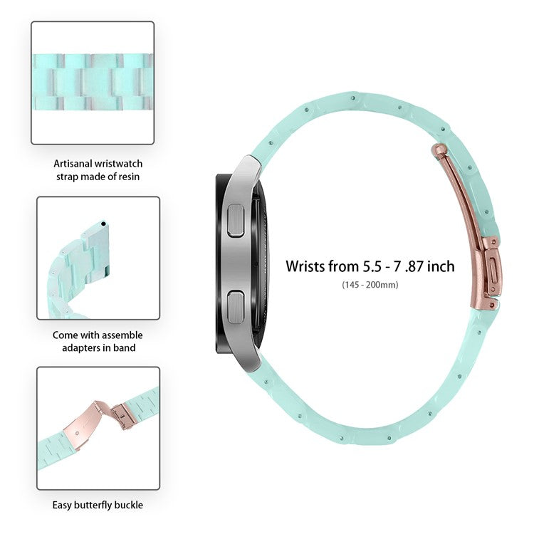 For Garmin Vivoactive 4 Replacement Watch Strap 22mm Waterproof Resin Watch Band - Phantom Green