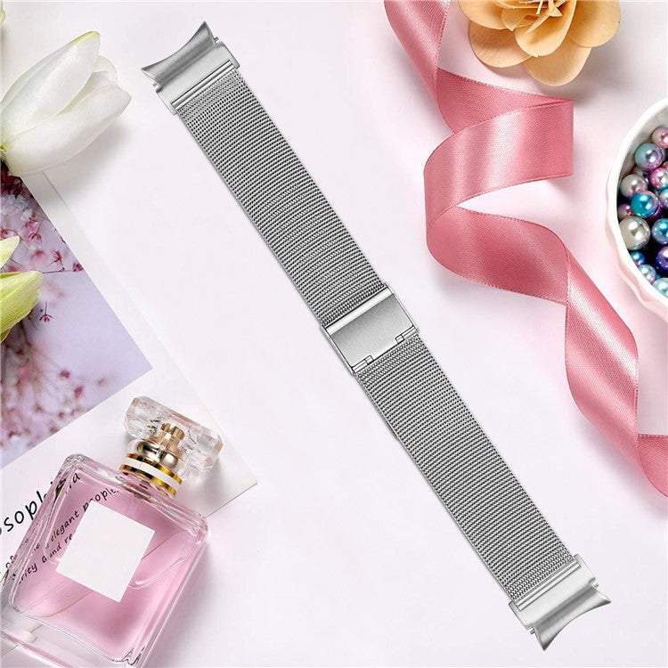 For Samsung Galaxy Watch6 / Watch6 Classic Buckle Design Milanese Stainless Steel Watch Strap - Silver