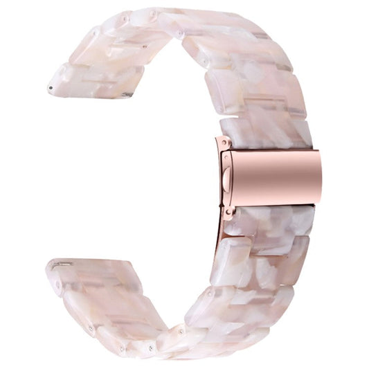 For Misfit Vapor Watch Band Waterproof Resin Replacement Watch Strap - Pink Flower