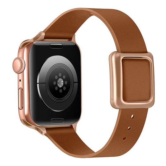 For Apple Watch Series 10 46mm / Ultra 2 Ultra 49mm /  Series 9 8 7 45mm / 6 5 4 SE (2023) SE (2022) SE 44mm / 3 2 1 42mm Replacement Wrist Band - Brown