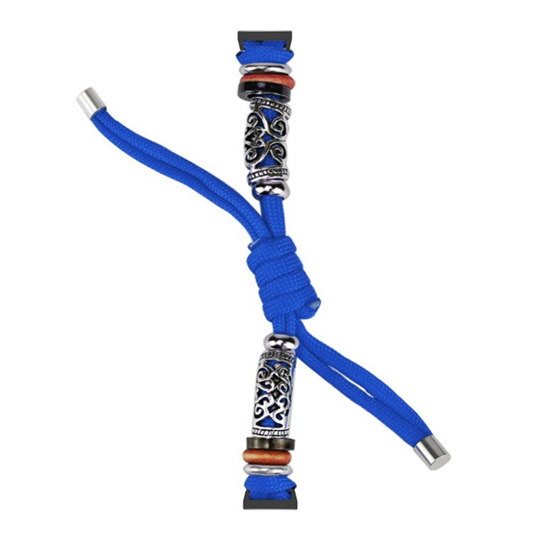 For Keep B4 / Huawei Watch Fit mini Beads Bracelet Braided Watch Band Strap - Dark Blue