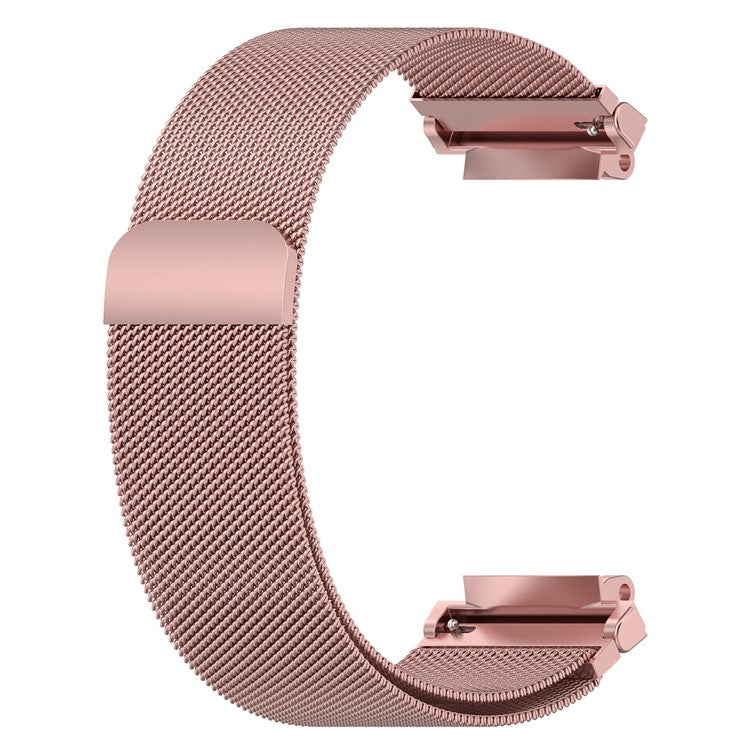 For Huami Amazfit Active Edge A2212 Replacement Band Magnetic Metal Milanese Watch Strap - Rose Pink