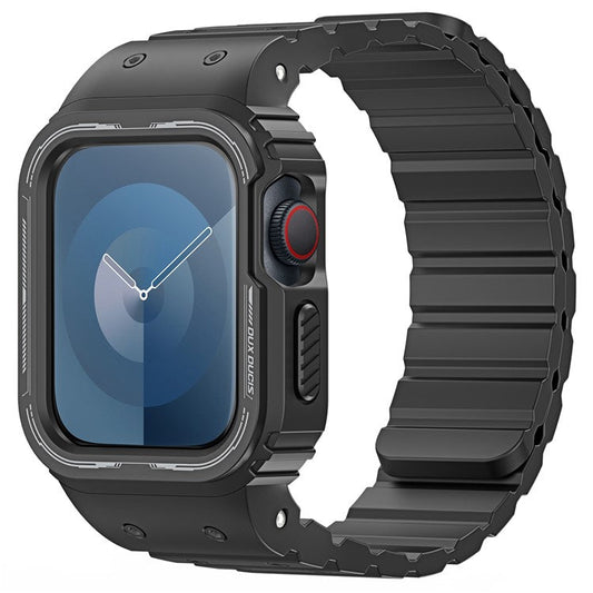 DUX DUCIS OA Series Band for Apple Watch Series 9 8 7 41mm / SE (2023) SE (2022) SE 6 5 4 40mm / 3 2 1 38mm Watch Strap with Case - Black