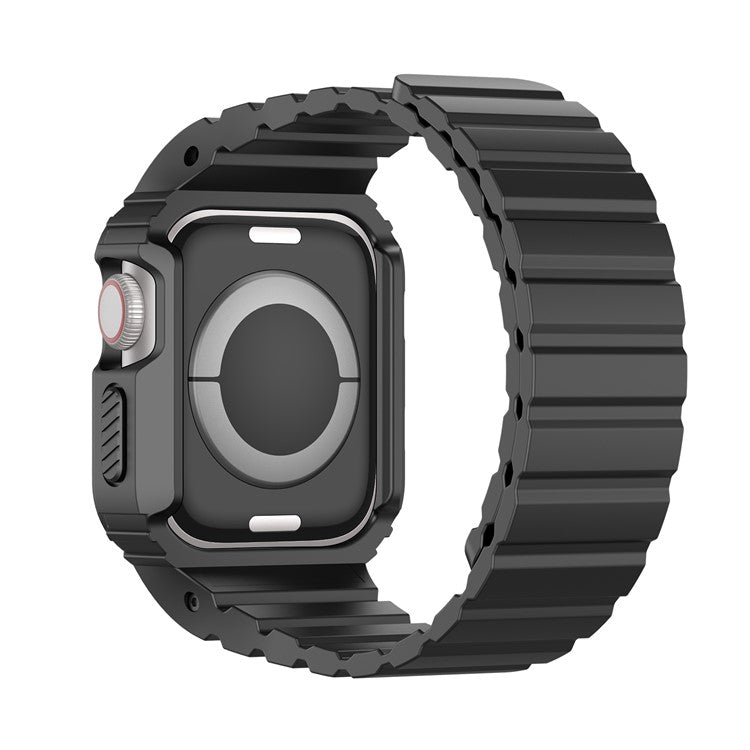 DUX DUCIS OA Series Band for Apple Watch Series 9 8 7 41mm / SE (2023) SE (2022) SE 6 5 4 40mm / 3 2 1 38mm Watch Strap with Case - Black